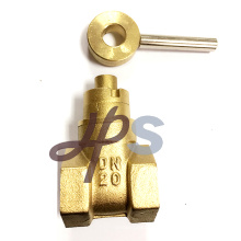 Válvula de puerta de cobre amarillo bloqueable magnética forjada Válvula de compuerta de cobre amarillo magnética forjada (HG25) Especificación: